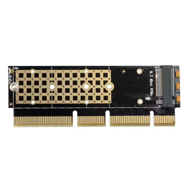 Axagon PCEM2-1U PCIe x16/x8/x4 - M.2 NVMe M-Key-slot adapter 1U