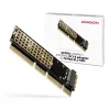 Axagon PCEM2-1U PCIe x16/x8/x4 - M.2 NVMe M-Key-slot adapter 1U