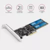Axagon PCES-SA4M2 PCIe controller 2x interne SATA 6G poort + M.2 B-Key interfacekaarten/adapters M.2, SATA