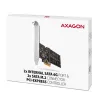 Axagon PCES-SA4M2 PCIe controller 2x interne SATA 6G poort + M.2 B-Key interfacekaarten/adapters M.2, SATA