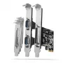 Axagon PCEA-PSN PCIe - 1x parallelle & 2x seriële poort 250 kbps adapter met SP & LP