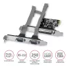 Axagon PCEA-PSN PCIe - 1x parallelle & 2x seriële poort 250 kbps adapter met SP & LP