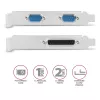 Axagon PCEA-PSN PCIe - 1x parallelle & 2x seriële poort 250 kbps adapter met SP & LP
