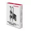 Axagon PCEA-PSN PCIe - 1x parallelle & 2x seriële poort 250 kbps adapter met SP & LP