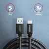USB-kabel Axagon BUCM3-AM15AB USB 3.2 Gen 1 1,5m USB-C USB-A zwart