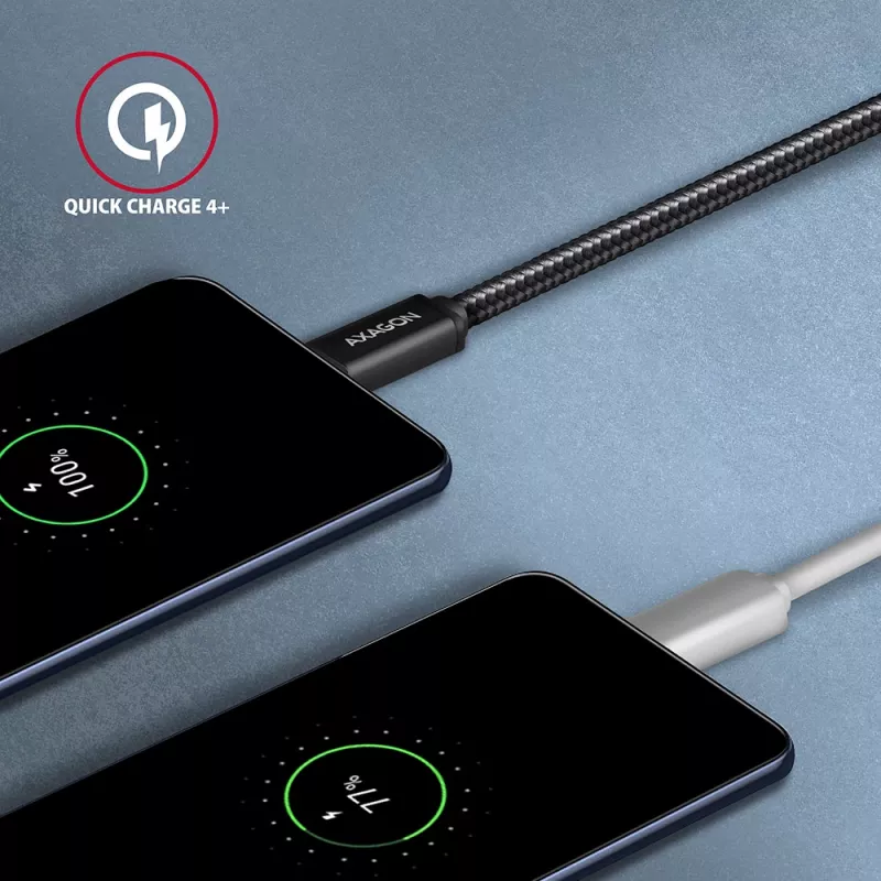 USB-kabel Axagon BUCM3-AM15AB USB 3.2 Gen 1 1,5m USB-C USB-A zwart