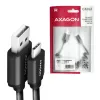 USB-kabel Axagon BUCM-AM10TB USB 2.0 0,6 m USB-C USB-A zwart