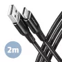 USB-kabel Axagon BUCM-AM20AB 2m USB A USB C zwart