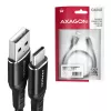 USB-kabel Axagon BUCM-AM20AB 2m USB A USB C zwart