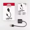 Externe USB-audioadapter AXAGON ADA-12 met 1x 3,5-mm-jack voor hoofdtelefoon en microfoon
