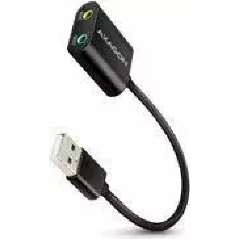 Externe USB-audioadapter AXAGON ADA-12 met 1x 3,5-mm-jack voor hoofdtelefoon en microfoon