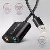 Externe USB-audioadapter AXAGON ADA-12 met 1x 3,5-mm-jack voor hoofdtelefoon en microfoon