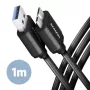 Axagon BUMM3-AM10AB SPEED Micro-B USB <> USB-A 3.2 Gen 1 kabel 1 m