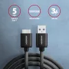 Axagon BUMM3-AM10AB SPEED Micro-B USB <> USB-A 3.2 Gen 1 kabel 1 m