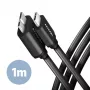 USB-kabel Axagon BUMM3-CM10AB Micro-USB B naar USB C 1m zwart