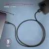 USB-kabel Axagon BUMM3-CM10AB Micro-USB B naar USB C 1m zwart