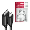 USB-kabel Axagon BUMM3-CM10AB Micro-USB B naar USB C 1m zwart