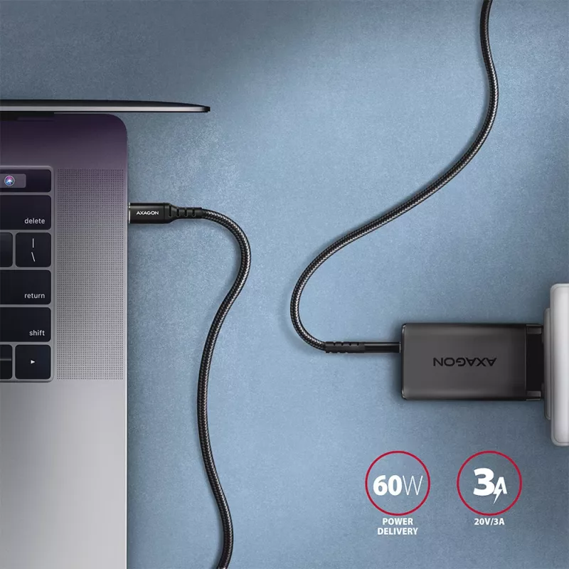 USB-kabel Axagon BUCM-CM30AB USB 2.0 3 m USB C zwart