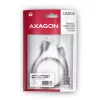 Axagon BUMM-AM10AB HQ kabel Micro USB <-> USB-A, 1m, USB 2.0, 2,4A, ALU, gevlochten, zwart