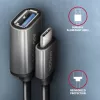 Axagon RUCM-AFAC Kabeladapter USB-C (M) -> USB-A (V), 20cm, USB 3.2 Gen 1, 3A, ALU
