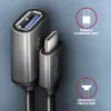 Axagon RUCM-AFAC Kabeladapter USB-C (M) -> USB-A (V), 20cm, USB 3.2 Gen 1, 3A, ALU