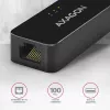 AXAGON ADE-XR USB 2.0 Type-A naar Fast Ethernet 10/100-adapter, RJ-45, Realtek RTL8152, zwart, 23 g