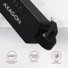 AXAGON ADE-XR USB 2.0 Type-A naar Fast Ethernet 10/100-adapter, RJ-45, Realtek RTL8152, zwart, 23 g