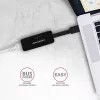 AXAGON ADE-XR USB 2.0 Type-A naar Fast Ethernet 10/100-adapter, RJ-45, Realtek RTL8152, zwart, 23 g