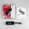 AXAGON ADE-XR USB 2.0 Type-A naar Fast Ethernet 10/100-adapter, RJ-45, Realtek RTL8152, zwart, 23 g