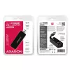 AXAGON ADE-XR USB 2.0 Type-A naar Fast Ethernet 10/100-adapter, RJ-45, Realtek RTL8152, zwart, 23 g