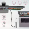 Axagon HMC-HCR3A 3x USB-A+ HDMI+ SD/microSD USB-C 3.2 Gen 1 hub 20cm bekabelde USB 3.2 Gen 1 (3.1 Gen 1) Type-C grijs