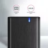 Axagon EEM2-SB2 Externe USB-C 3.2 Gen 2 metalen behuizing voor M.2 NVMe & SATA SSD's. Schroefloos
