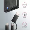 Axagon EEM2-SB2 Externe USB-C 3.2 Gen 2 metalen behuizing voor M.2 NVMe & SATA SSD's. Schroefloos