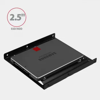 Axagon RHD-125B Inbouwframe voor 1x 2,5 inch in 3,5-inch bay - zwart metaal