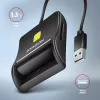Axagon CRE-SM3SD USB smartcard- & SD/microSD/SIM platte kaartlezer indoor USB 2.0 zwart