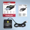 Axagon CRE-SM3SD USB smartcard- & SD/microSD/SIM platte kaartlezer indoor USB 2.0 zwart