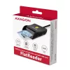 Axagon CRE-SM3SD USB smartcard- & SD/microSD/SIM platte kaartlezer indoor USB 2.0 zwart