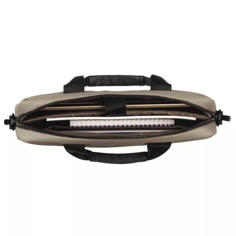 Hama Terra 00217234 laptoptas 33,8 cm (13,3 inch), draaghandvat, schouderband, gerecycled polyester, beige