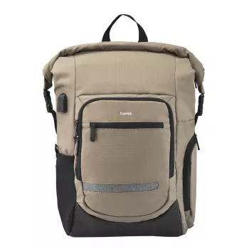 Hama Terra 39,6 cm (15,6 inch) rugzak beige, zwart