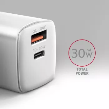 Oplader Axagon ACU-PQ30W QC3.0 30W USB-C wit