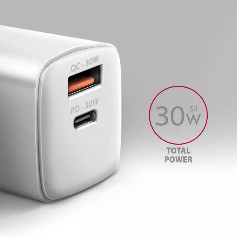 Oplader Axagon ACU-PQ30W QC3.0 30W USB-C wit