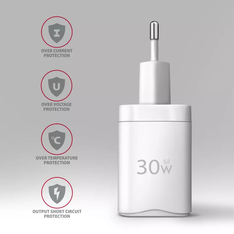 Oplader Axagon ACU-PQ30W QC3.0 30W USB-C wit