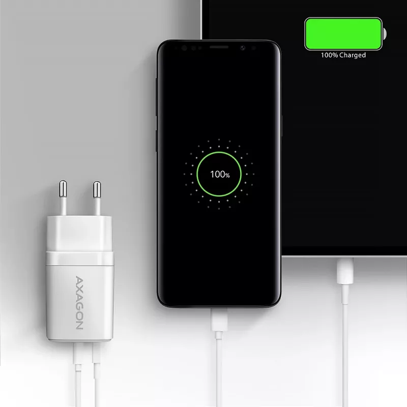 Oplader Axagon ACU-PQ30W QC3.0 30W USB-C wit