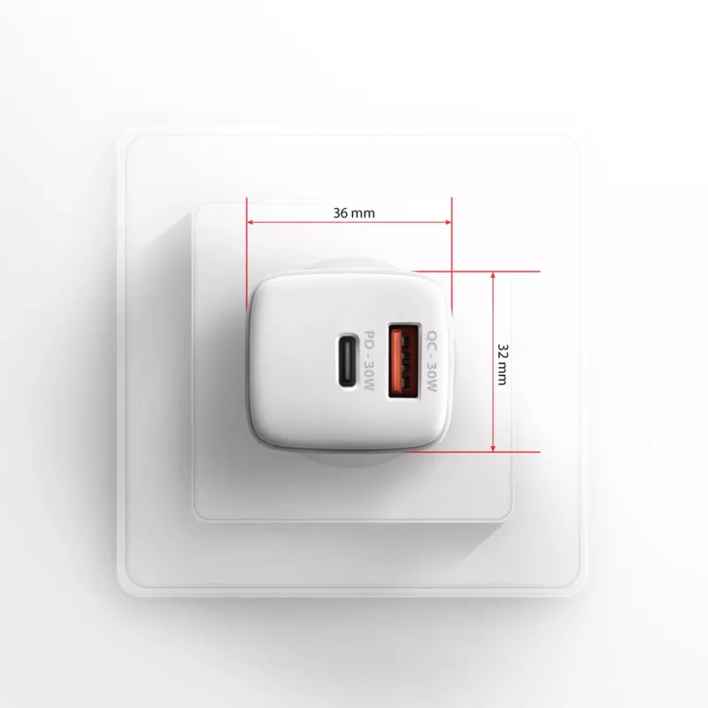 Oplader Axagon ACU-PQ30W QC3.0 30W USB-C wit