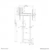 Neomounts WL55-875BL1 TV-vloerstandaard 55-100 inch - wand - gemotoriseerd - TÜV