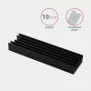 Axagon CLR-M2L10 passieve aluminium koelbody voor alle M.2 SSD's, maat 2280, 10 mm hoog.