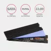 Axagon CLR-M2L3 passieve aluminium koelbody voor alle M.2 SSD's, maat 2280, hoogte 3 mm