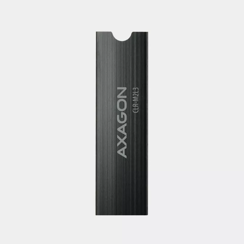 Axagon CLR-M2L3 passieve aluminium koelbody voor alle M.2 SSD's, maat 2280, hoogte 3 mm