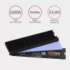 Axagon CLR-M2L6 passieve aluminium koelbody voor alle M.2 SSD's, maat 2280, hoogte 6 mm