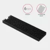Axagon CLR-M2L6 passieve aluminium koelbody voor alle M.2 SSD's, maat 2280, hoogte 6 mm